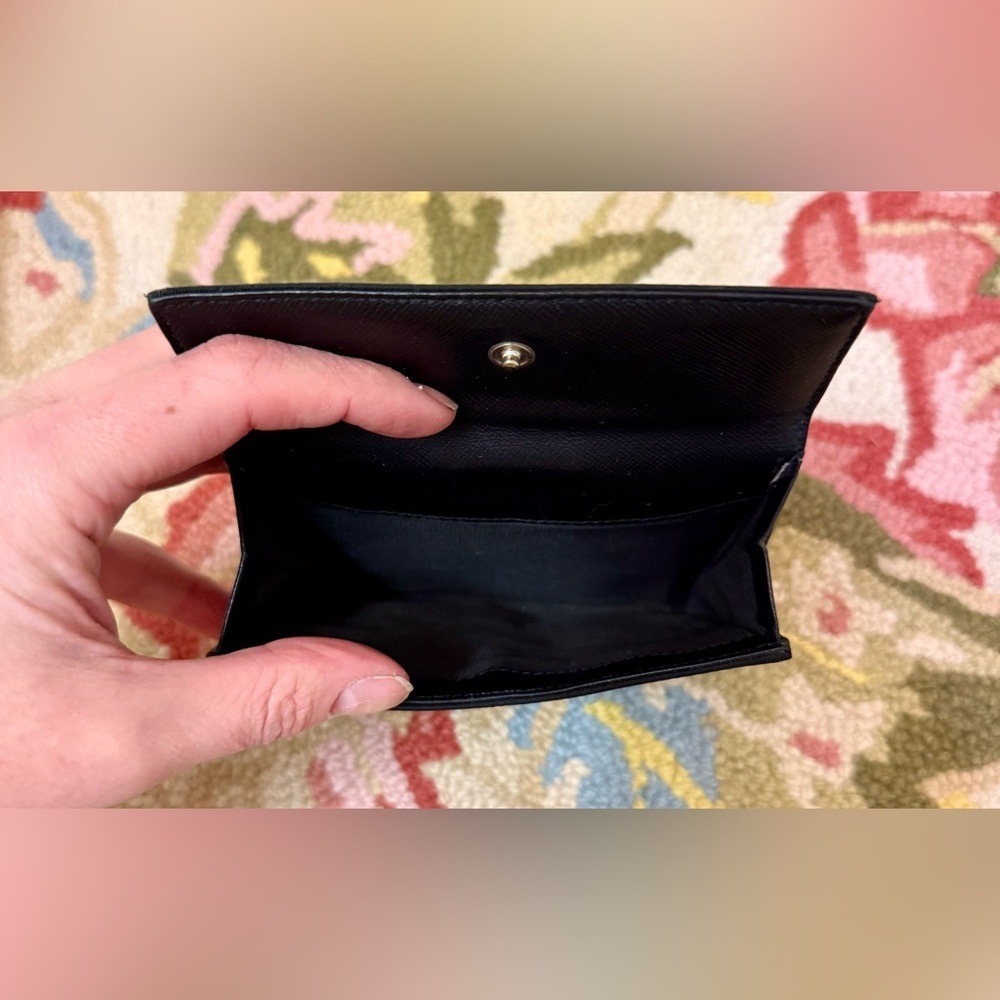 PRADA Unisex Tessuto Trifold Black Nylon Compact Wallet - Picture 5 of 16